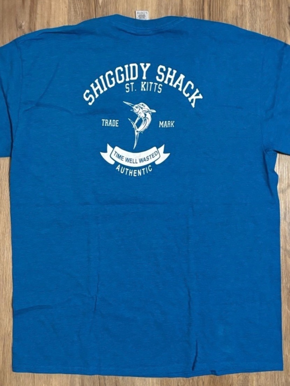 Mr. X’s Shiggidy Shack St. Kitts Graphic T-Shirt Size Large NWOT Caribbean